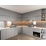 Mẫu tủ bếp nhựa cánh Melamine NME10