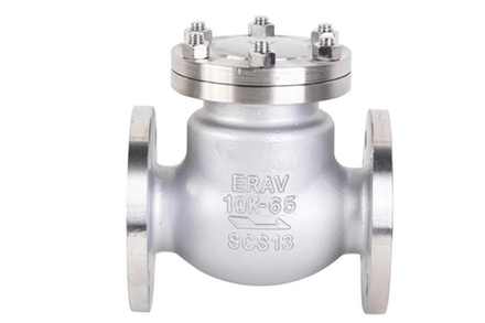 Van 1 Chiều Lá Lật Mặt Bích Inox JIS 10K | DN50 – DN300
