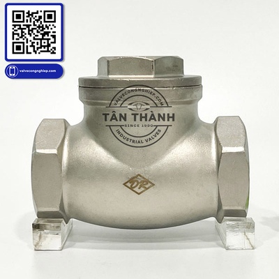 Van 1 chiều lá inox 304 nối ren DR