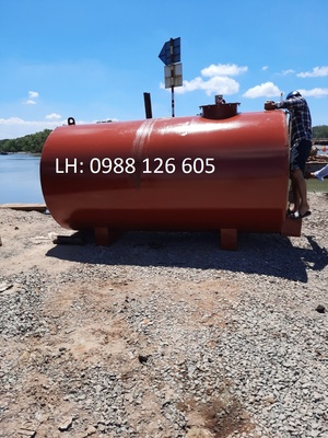 Bồn chứa dầu 6m3, téc chứa dầu 6m3, bồn thép 6m3 - 0988126605