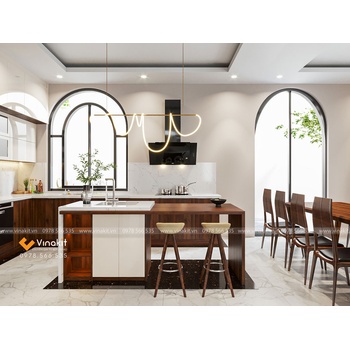 Tủ bếp nhựa cánh Laminate CLA05