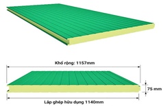 Tấm Panel PU 75mm