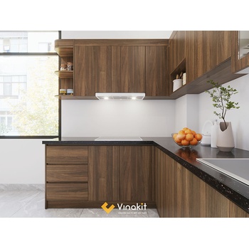  Mẫu tủ bếp gỗ công nghiệp cánh Laminate CLA15