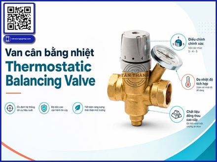 Cách chọn van cân bằng nhiệt phù hợp cho hệ thống nước nóng và HVAC