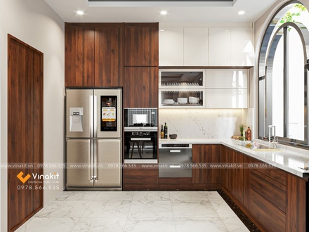 Tủ bếp nhựa cánh Laminate CLA05