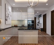 Tủ bếp nhựa cánh Acrylic AC13