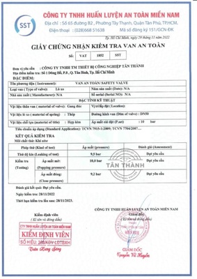 Quy trình kiểm định van an toàn Safety Valve chi tiết từ A–Z – Cập nhật mới nhất