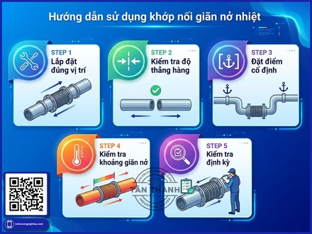 TÍNH TOÁN CHUYỂN VỊ NHIỆT CHO ĐƯỜNG ỐNG: KHI NÀO CẦN KHỚP NỐI GIÃN NỞ?